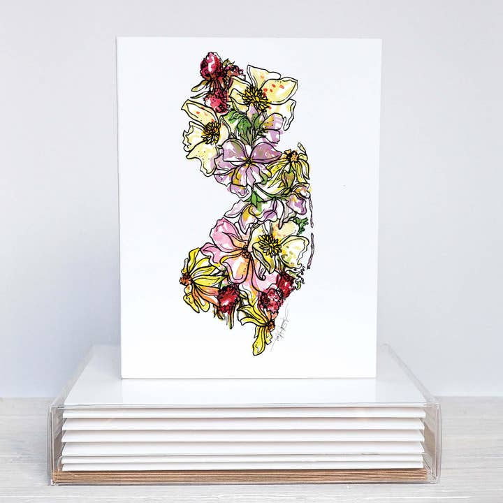 New Jersey Note Card Stationery Set for wholesale by Amanda Klein Co.