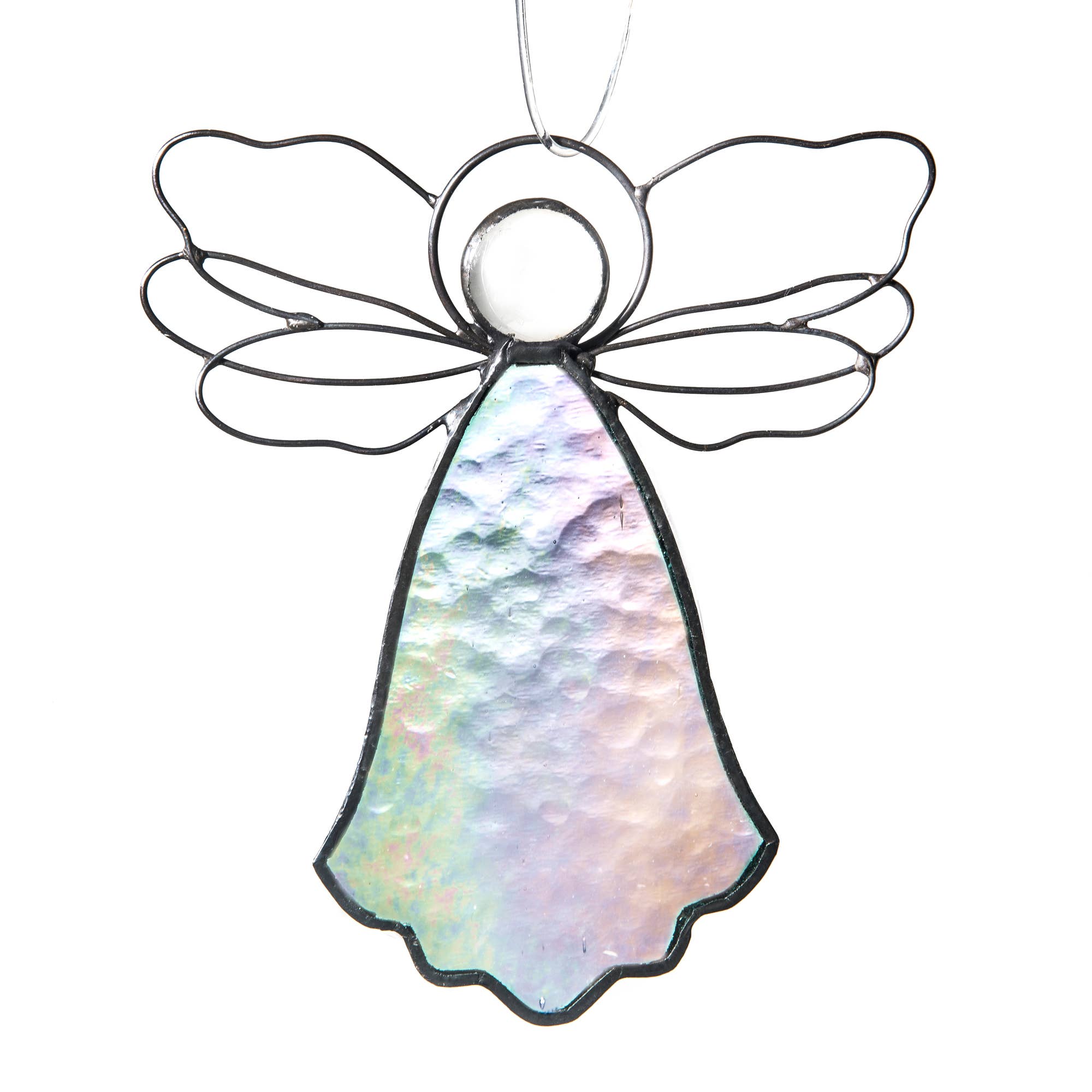 J Devlin Glass Art & Bert Anderson Collection - Wholesale Ornament - Angel Ornament Sun Catcher Stained Glass Christmas Orn 3033