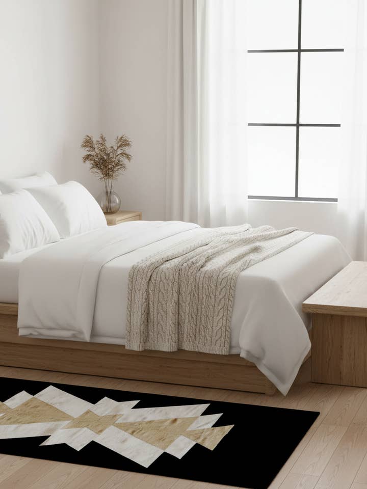 Royal Handwoven Rug | Black for wholesale by Mumo Toronto Inc