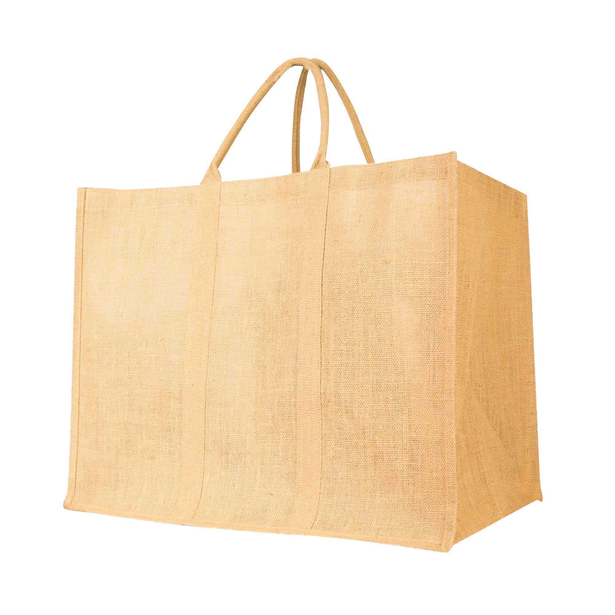 ecojutebags - Wholesale Grocery/Shopping Bag - Pack of 12 Reusable Natural Jute Promotional Bags16"x24"x14"4