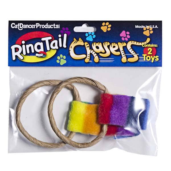 Cat Dancer Ringtail Chasers Cat Toy Pkg of 2 for wholesale by Cat Dancer Products, Inc.