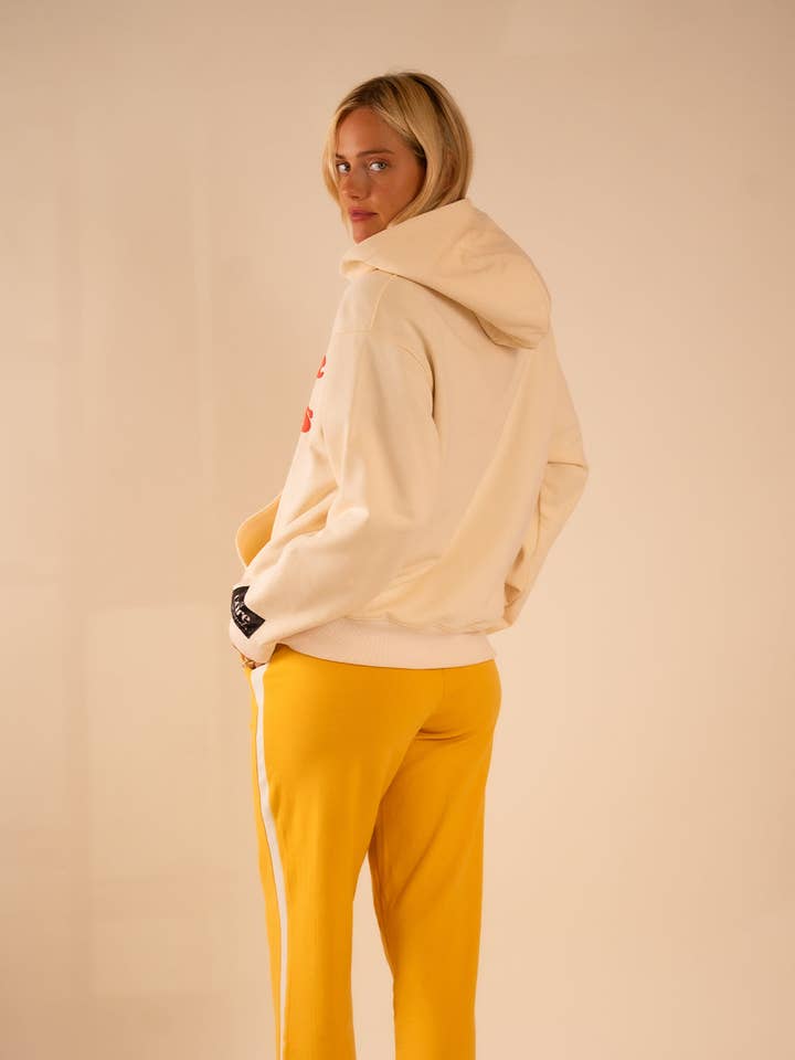 Ivoire (MARGE ÉLEVÉE) Sweat à capuche Hendrix I Miss The Old Days en vente sur Faire3