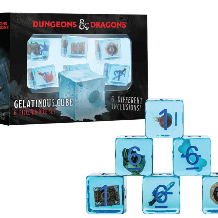D&D Gelatinous Cube 6-Pack for wholesale by FanRoll by Metallic Dice Games