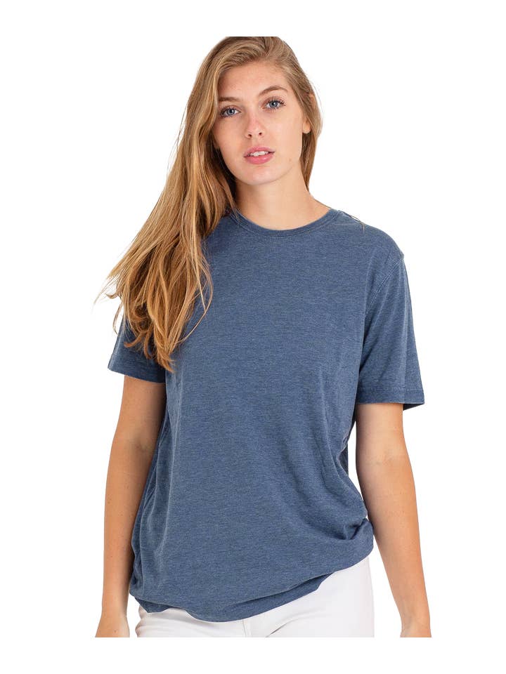 U.S. Apparel - Wholesale T-Shirt - Men's - Unisex Fit Jersey Crew Neck Tee W/ Lt. Burnout Wash23