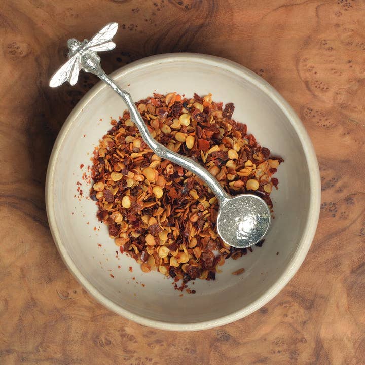 Petite cuillère à épices ou sel en étain pour la vente par Glover & Smith