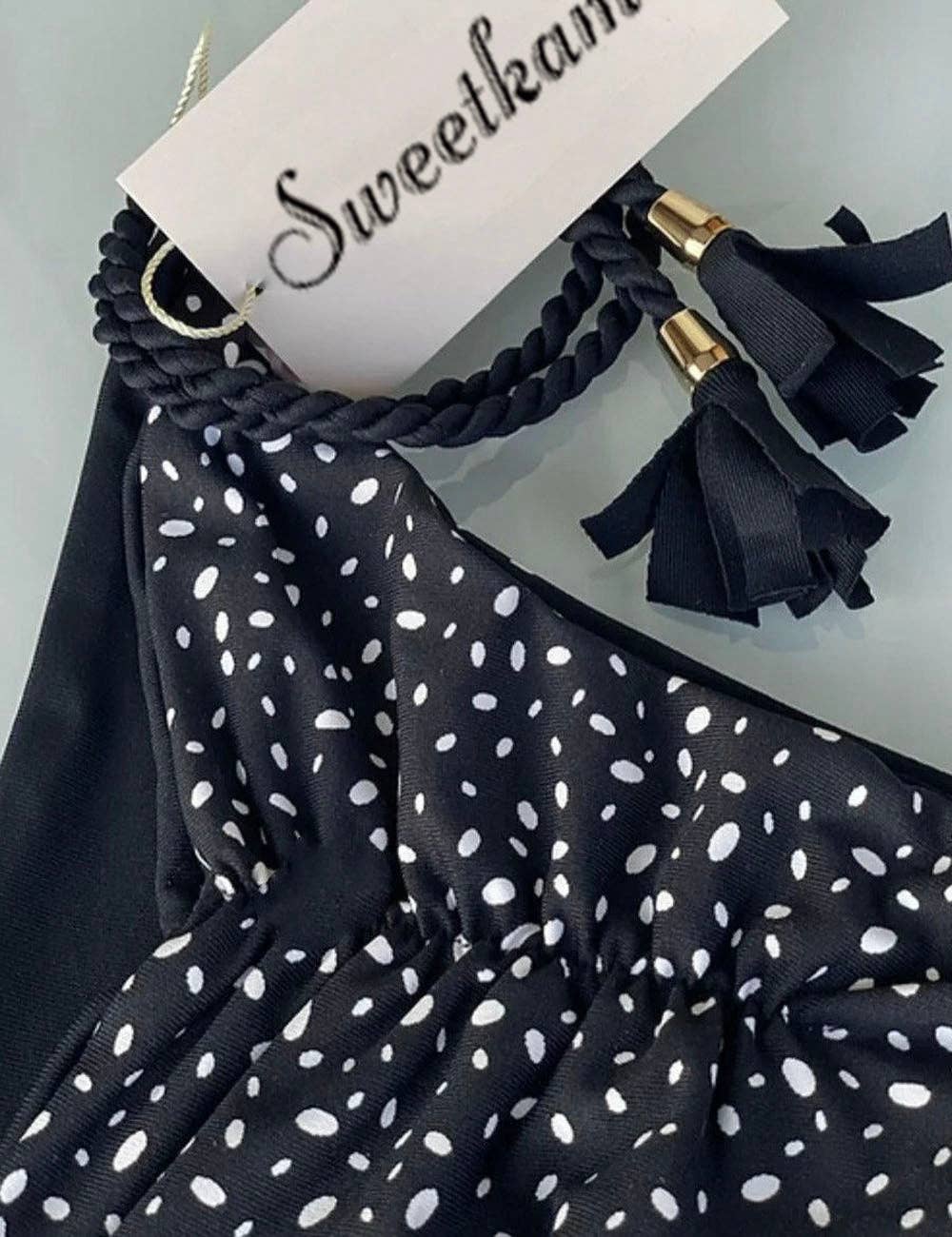 Sweetkama - Wholesale Two Piece Swimsuit - Women's - Ladies String Tie Halter Strap Sexy Bikini Set GY0213