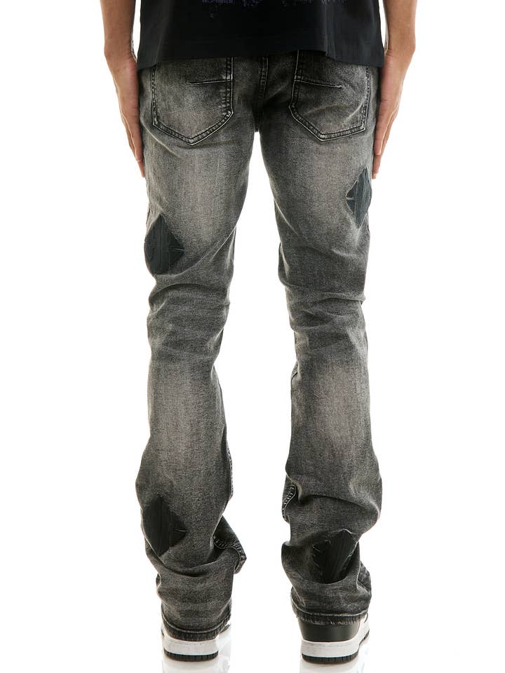 KDNK - Wholesale Jeans - Men's - EMBROIDERY FLARE JEANS8