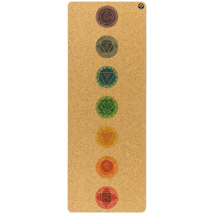 Yoloha Yoga - Wholesale Yoga Mat - Chakras Original Cork Yoga Mat