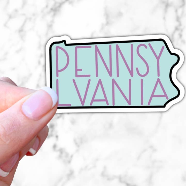 Pennsylvania State Sticker for engroshandel hos Simply Fangirl Designs