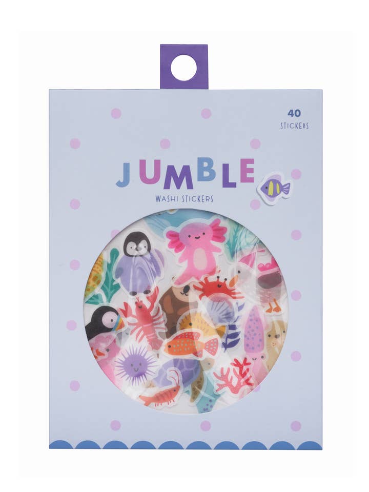 Ocean Wonders Jumble Washi Stickers for wholesale by Girl of All Work