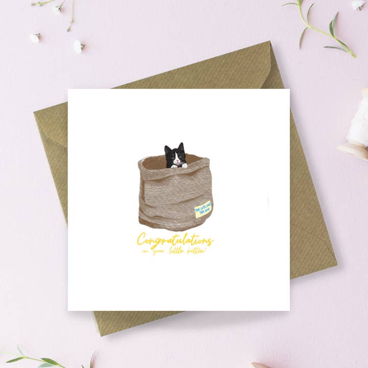 Parabéns pelo seu gatinho Cartão de Felicitações por atacado de Sayers Studio