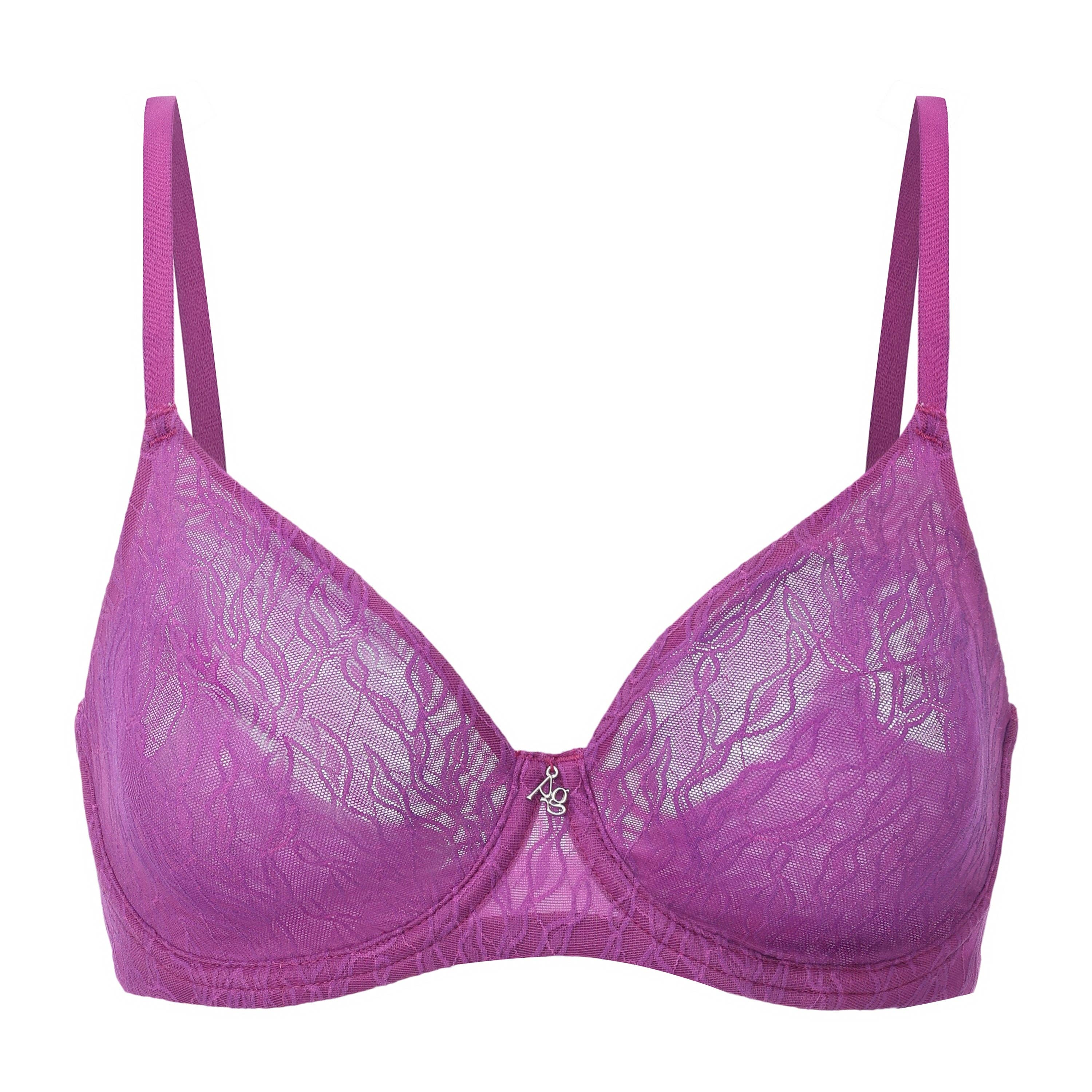 Amour d'Agnette - Wholesale Bra - Women's - Julie Molded Lace & Mesh T-Shirt Bra1