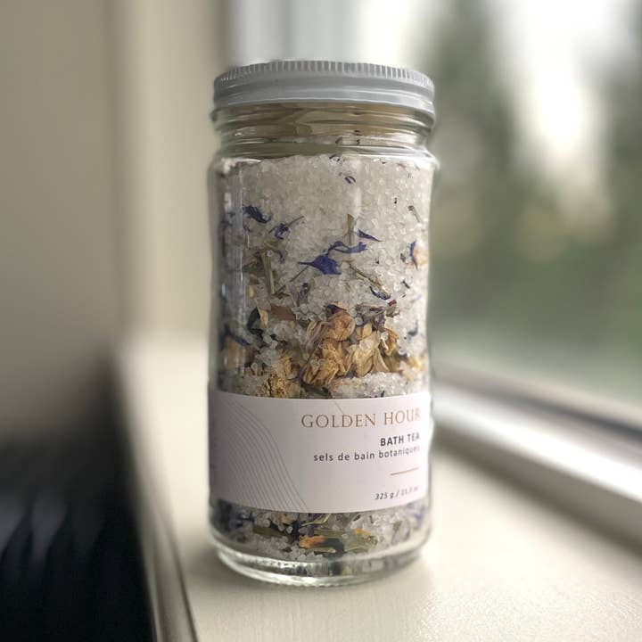 Golden Hour Bath Tea Jar for wholesale by Sealuxe