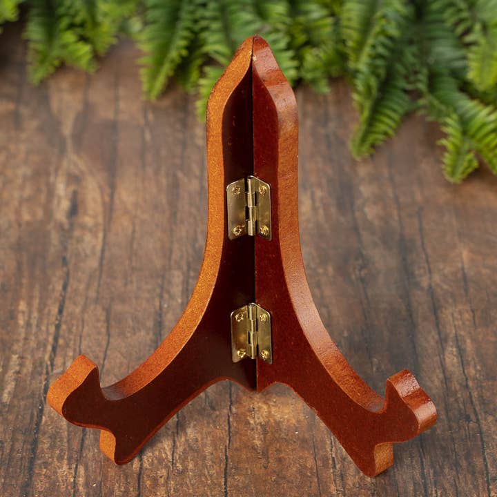 3-1/4" W x 6" H - Wood Plate Stand Display Easel for wholesale by Factory Direct Craft