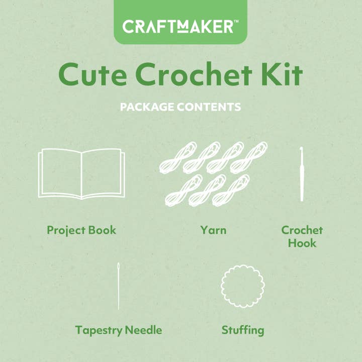 Hinkler Australia - Wholesale DIY craft kit - Craft Maker Cute Crochet Kit1