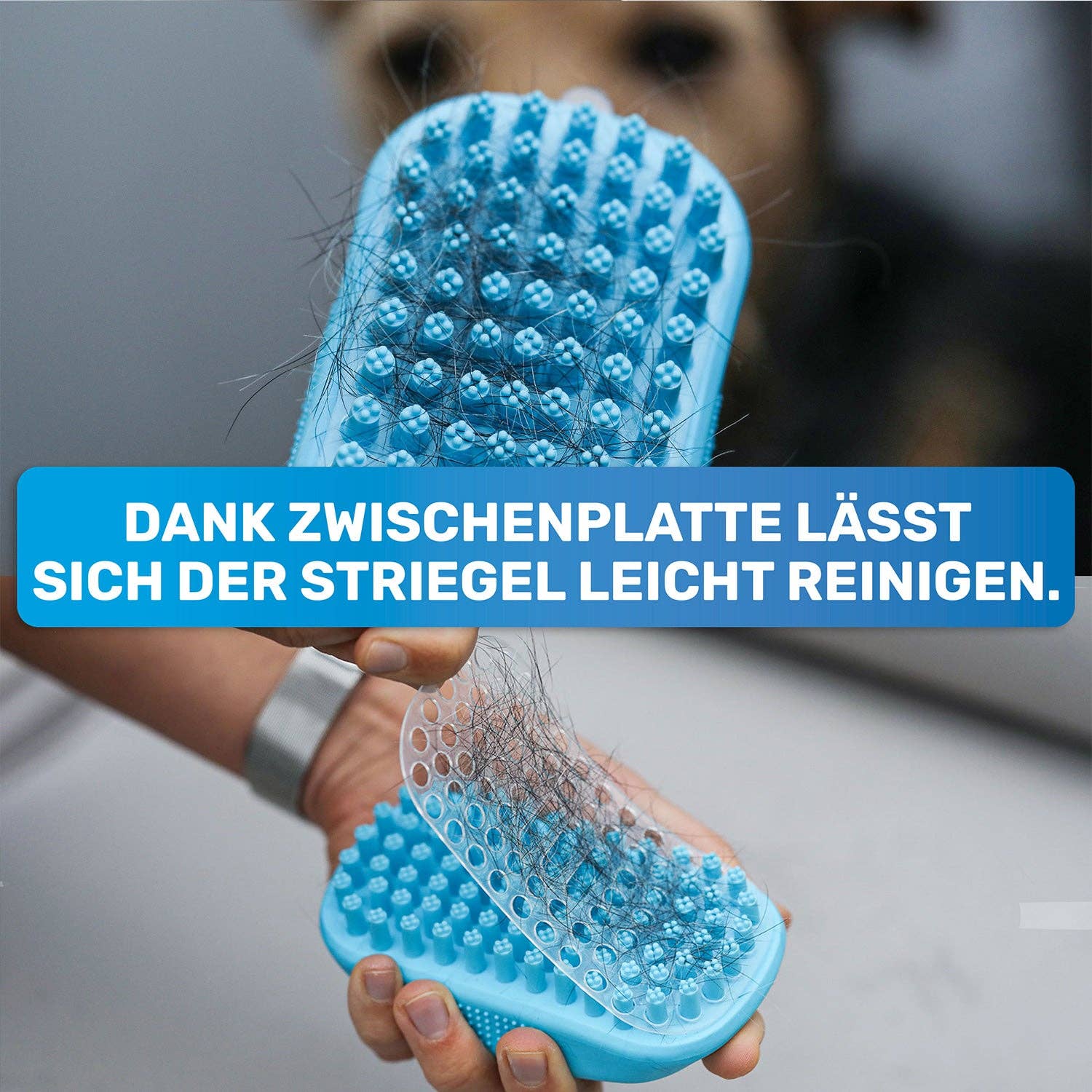 BluePet - Wholesale Pet Brush - Cat/Dog - 'FellFein' rubber curry comb for dogs6