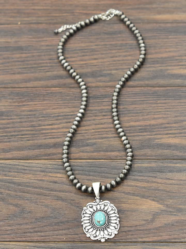 733221, Handmade Navajo Concho Necklace for wholesale by ISAC Trading Inc