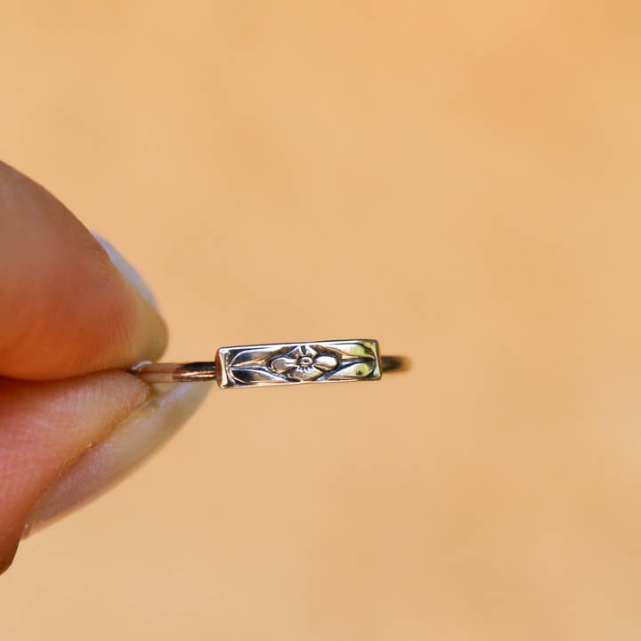 Dazed and Topazed - Wholesale Band/Stacked Ring - Zion Desert Flower Ring3