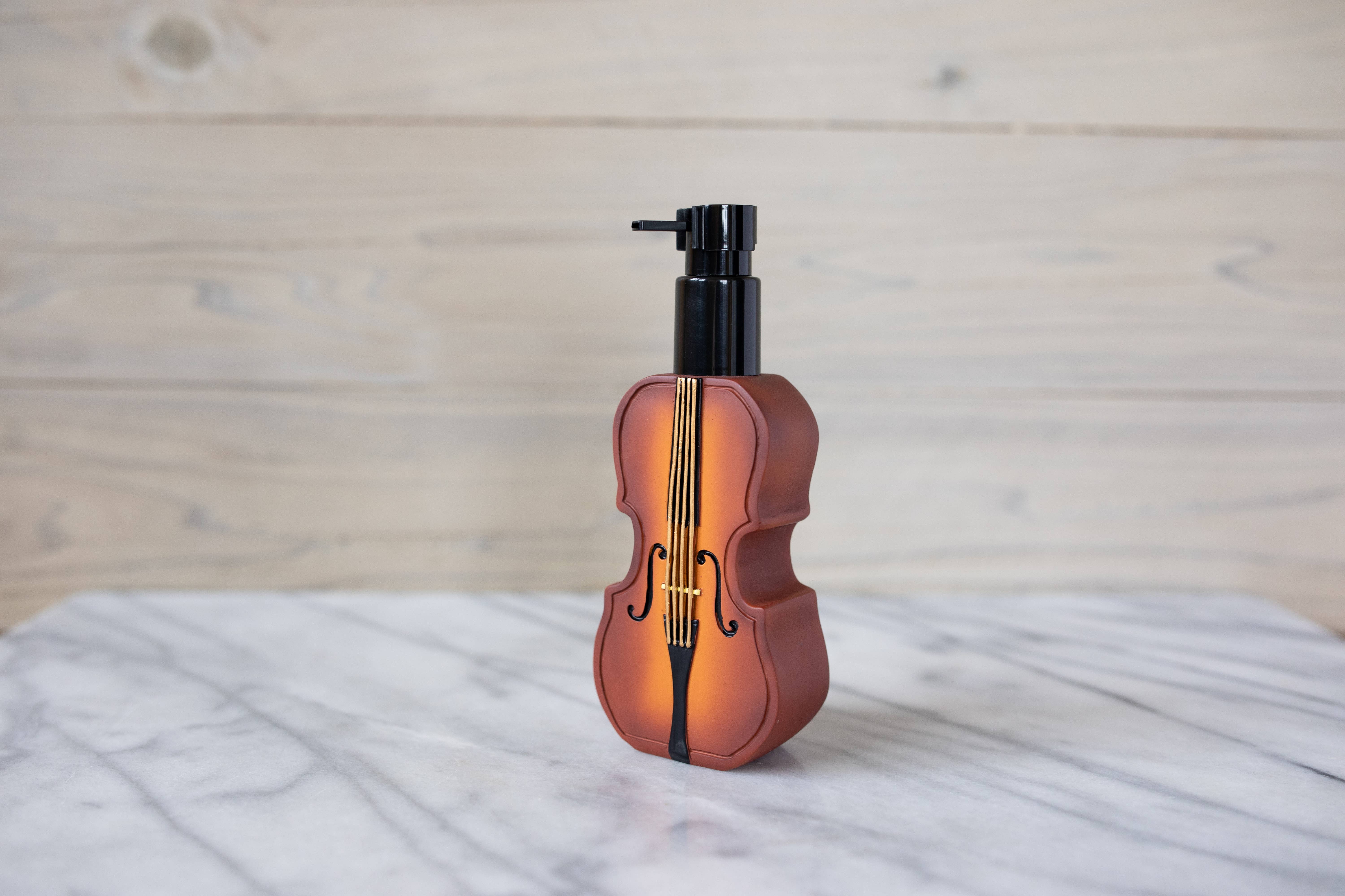 Borders Unlimited - Vente Distributeurs de savon - Music Brown Distributeur de lotion/savon pour violon