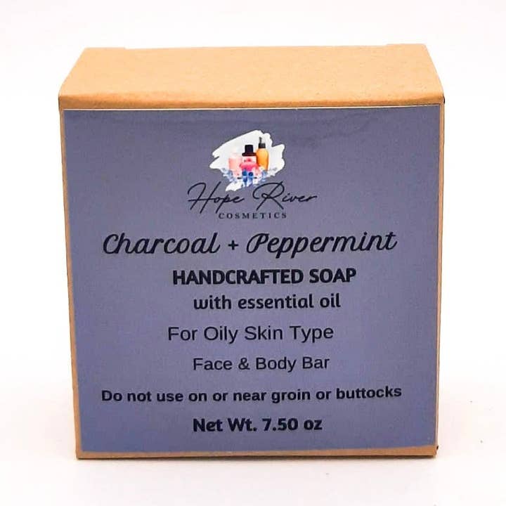 Aktiverad bambu Charcoal+pepparmynta ansikte och kropp Bar för wholesale av Hope River Cosmetics