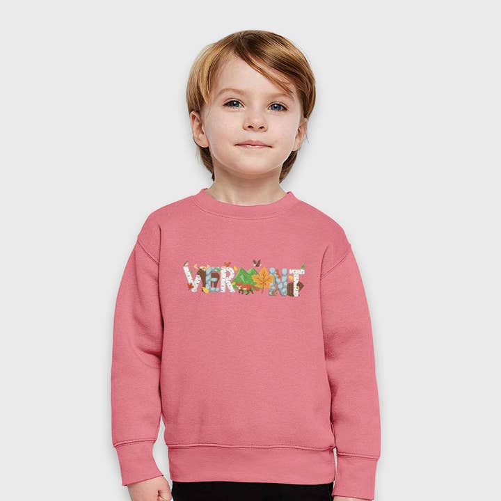 RetroPlanet – wholesale Sweatshirt - Kids – Vermont Whimsical Animals Toddler Unisex Sweatshirt 2T-5/63