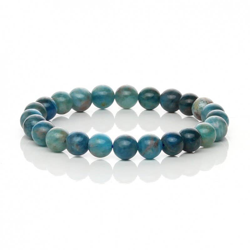 UniArt - Wholesale Cuff Bracelet - Natural blue apatite bracelet2