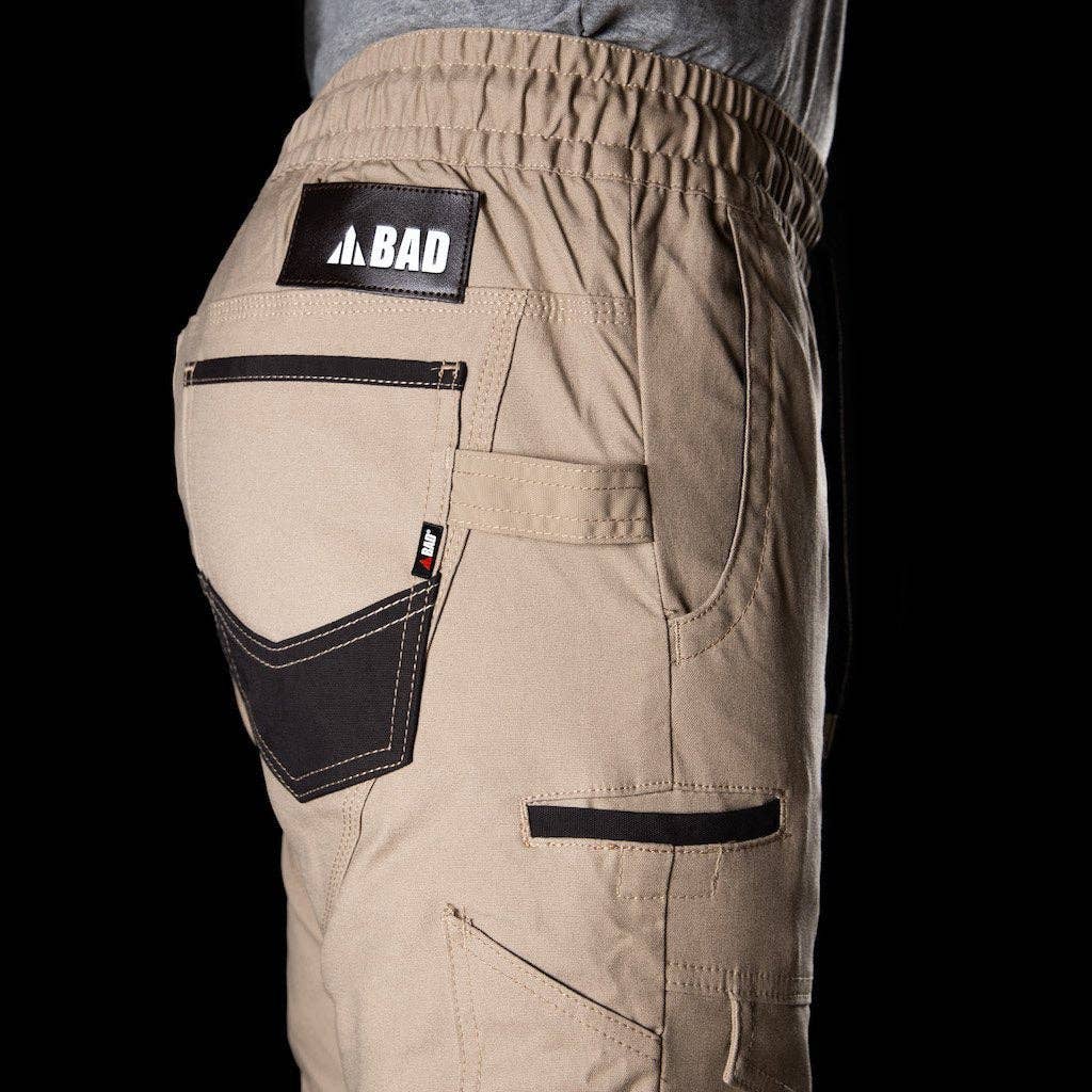 BAD WORKWEAR - Wholesale Pants - Men's - BAD SAVIOUR™ CUFFED ELASTIC WAIST WORK PANTS6