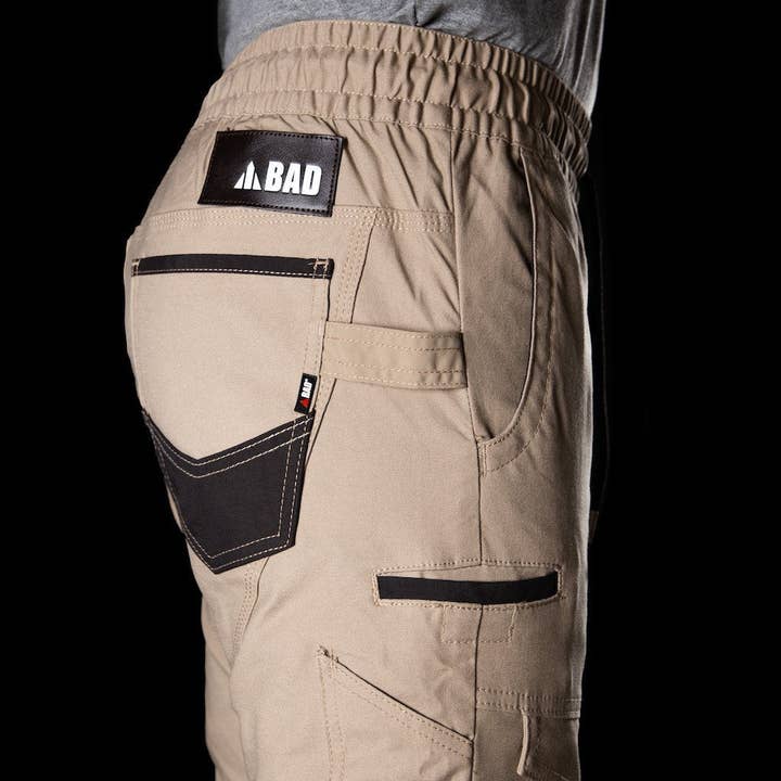 BAD WORKWEAR - Wholesale Pants – Men's - BAD SAVIOUR™ CUFFED ELASTIC WAIST WORK PANTS6