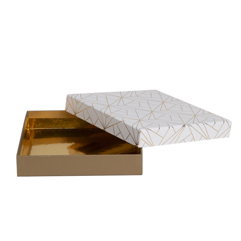 Deffrennes - Wholesale Gift Box - Exception square cardboard box 18.5x18.5x3.41