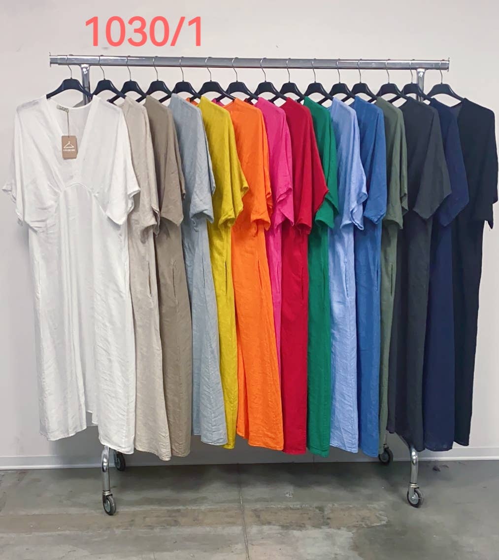 LÉA & LUC - Wholesale Dress - Women's - 100% linen dresses REF. 103033