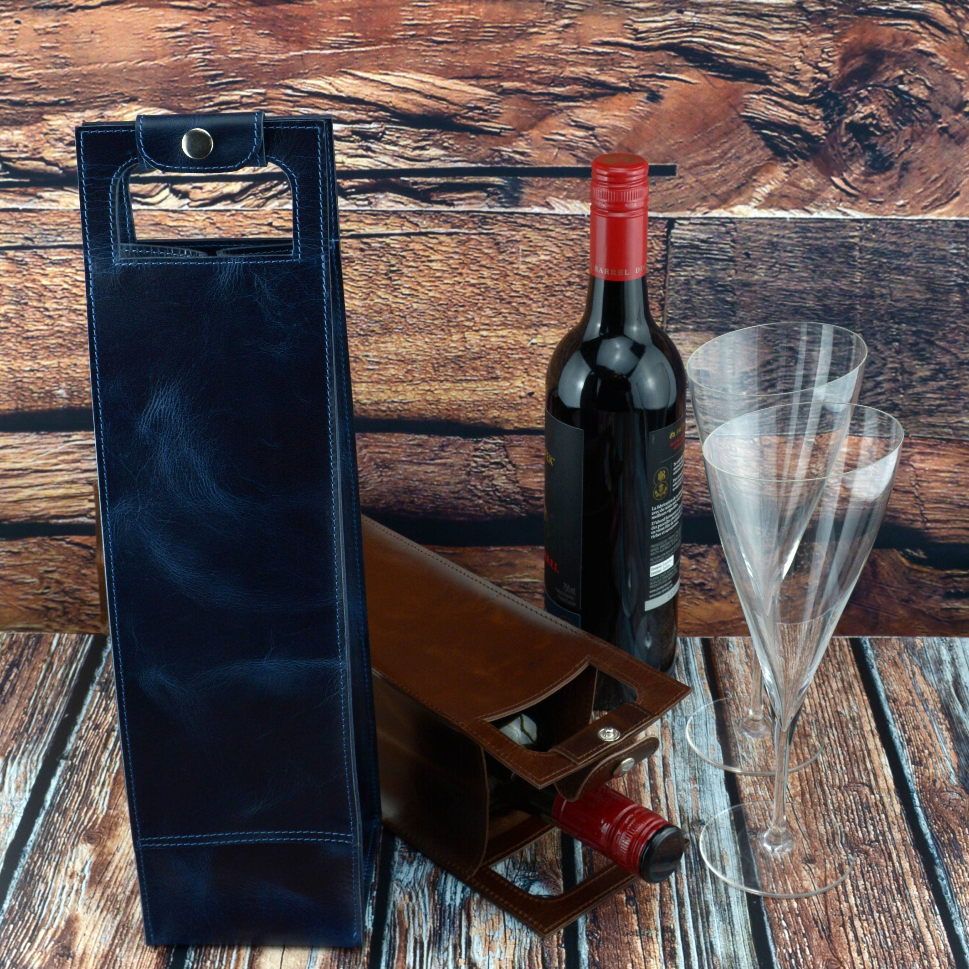 Exclusive Art Inc – Engroshandel Vinkuffert – Premium Læder Vin Carrier Enkelt-flaske Vin Tote/cover8