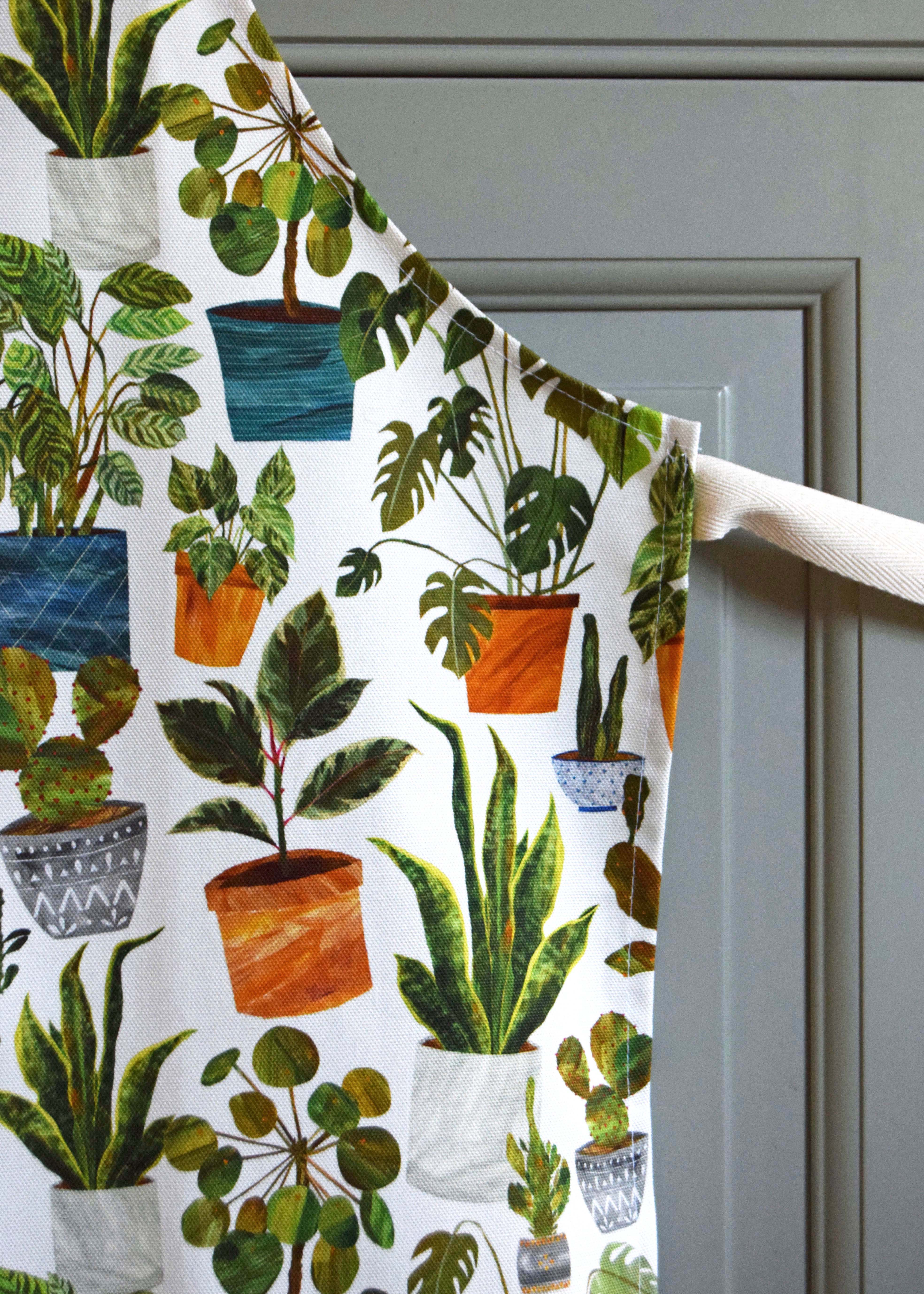 Freya Snow - Wholesale Apron - Houseplants Cotton Apron2