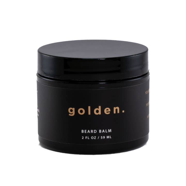 2oz Beard Balm for wholesale by Golden Grooming Co.