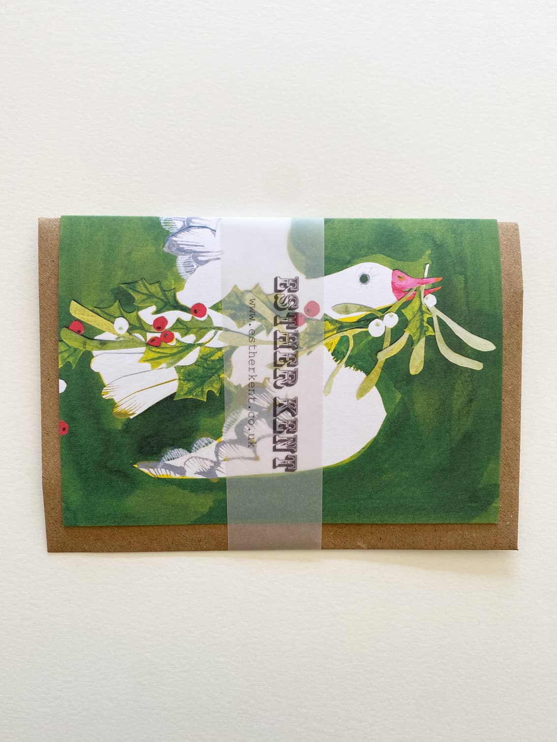 Esther Kent Design - Wholesale Christmas Card - Christmas Goose Mantelpiece Card1
