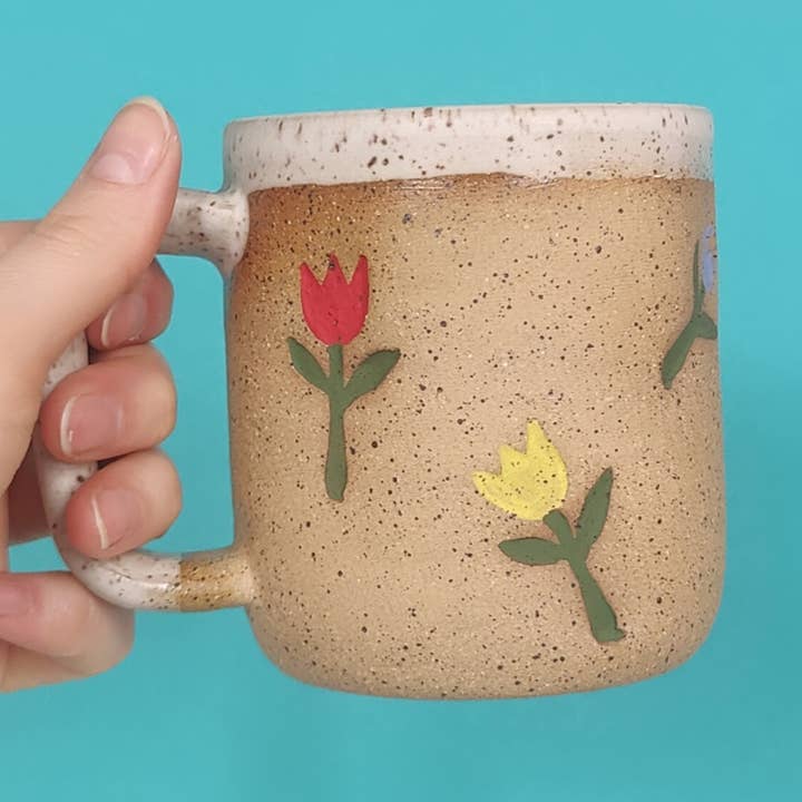 Tulip Ceramic Mug for wholesale by Osso Ceramics