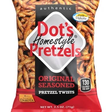 iSweet.ca - Wholesale Pretzels - (S6-06) Prtzls-PgBg-Dot'sPrtzls-OrgSsndTwsts2. 71g x12 units0