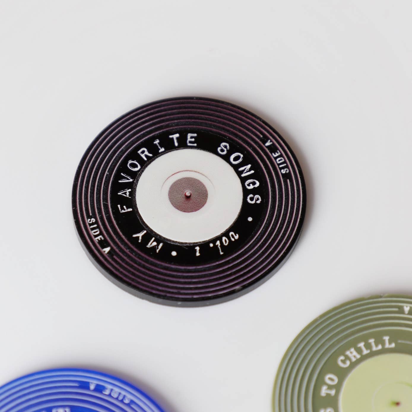 Rock Laser Scissor Studio - Wholesale Magnet - Scannable Vinyl Record Magnet Disk w NFC Tag Spotify Youtube11