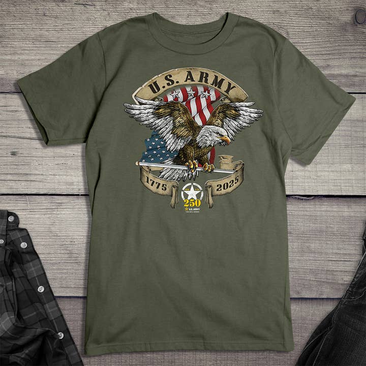 Artopia - Wholesale T-shirt (graphic) – unisex - Army 250 Eagle T-Shirt4
