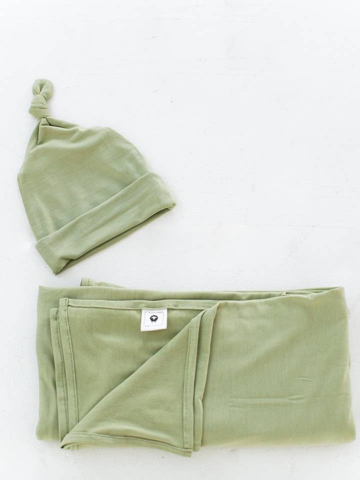 Fascia in bambù e cappellino annodato per la vendita all'ingrosso da parte di Black Sheep Baby Co