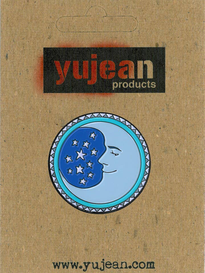 Dan Morris Moon Enamel Pin-E1056 for wholesale by Yujean