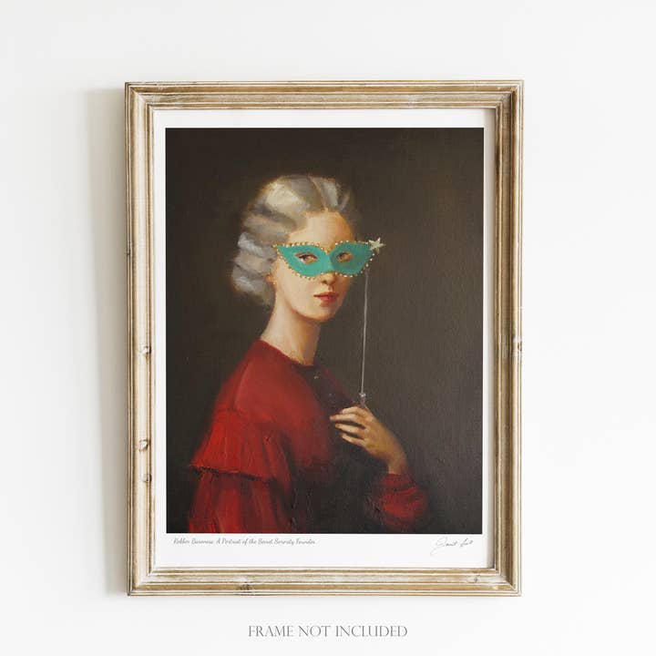 JANET HILL STUDIO - Wholesale Art Print - A Portrait Of The Secret Sorority Founder Art Print-8.5 X 11