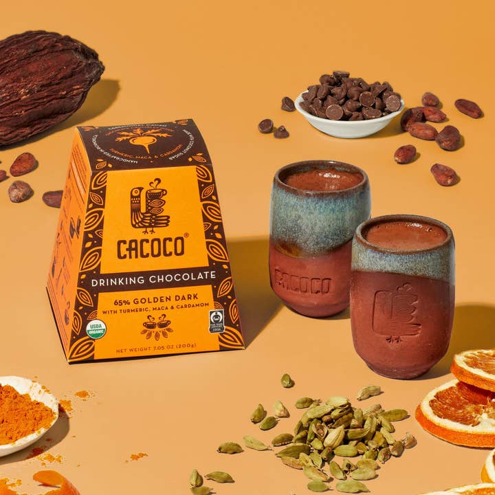 65% Golden Dark Drinking Chocolate for wholesale by Coracao Chocolate & CACOCO