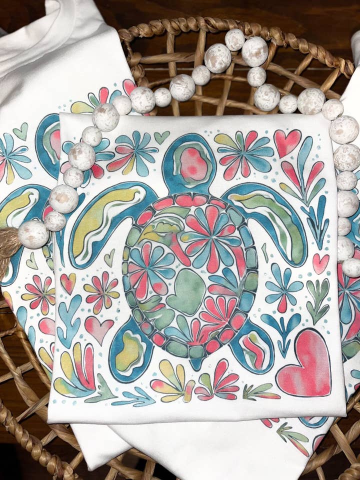 Erobere den Tag Sommer Schildkröten T-Shirt für den Großhandel von Katie Bug's Boutique