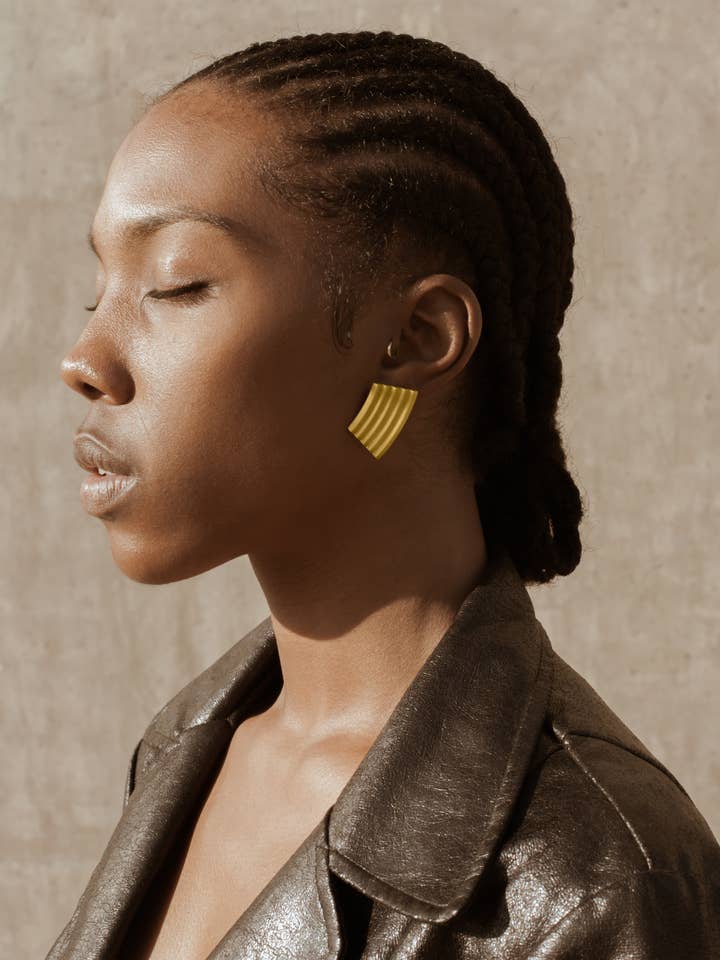 Golden Stairs Earrings for wholesale by RIIA