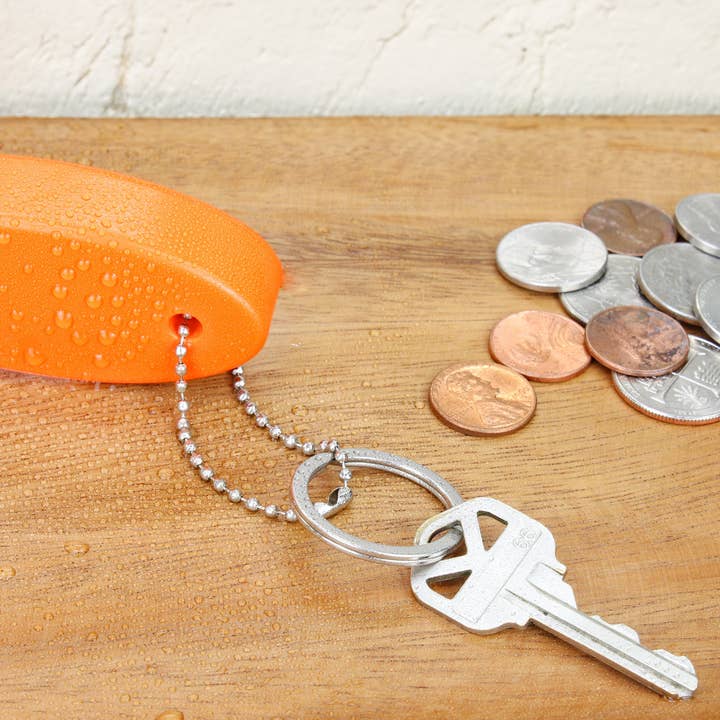 Kurated Korner - Wholesale Keychain - Unisex - Cornucopia Orange Foam Floating Key Chain (2pk)5
