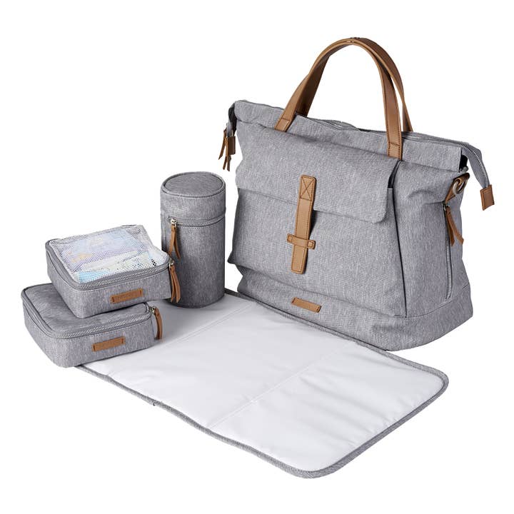 Bababing - Erin : Backpack Diaper Bag - Grey Marl for wholesale by pierrebelvedere.com