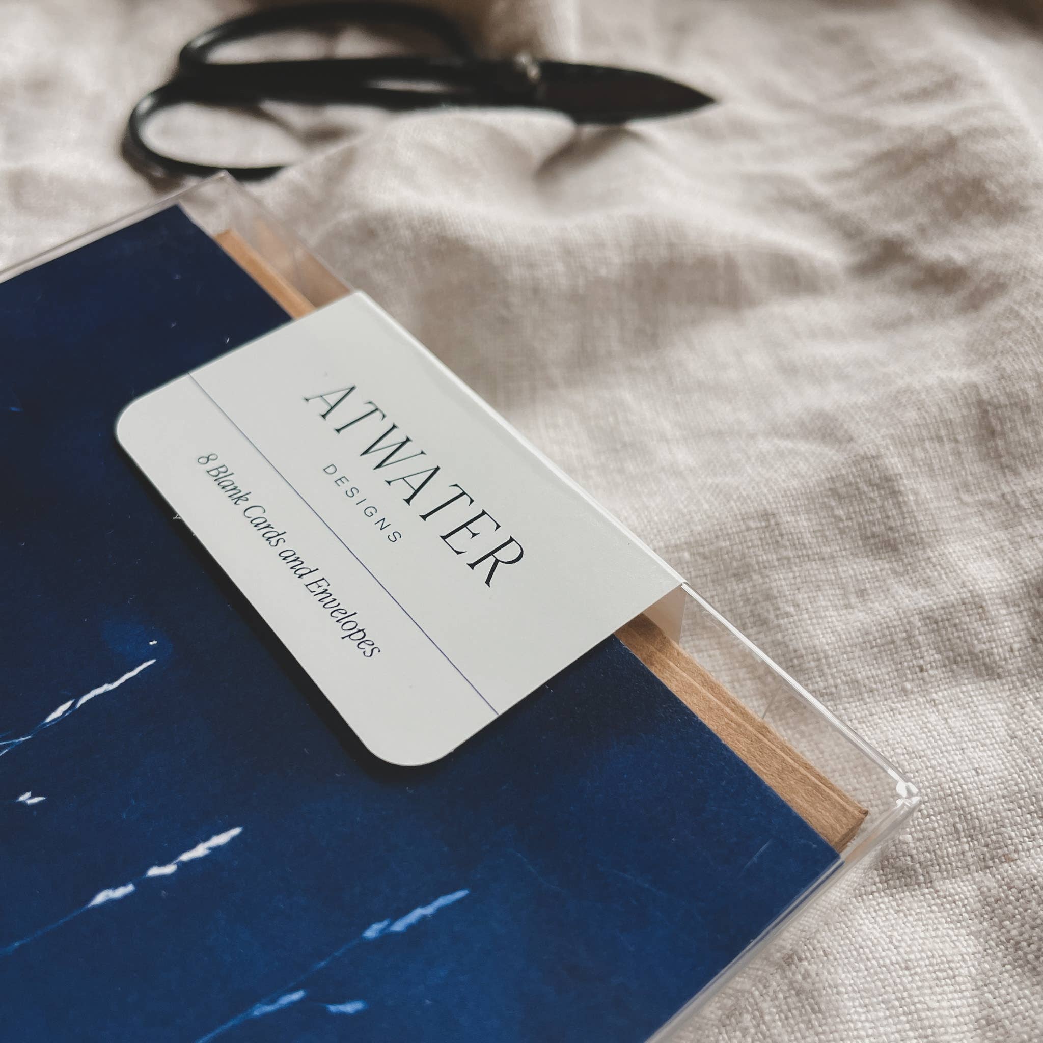 Atwater Designs - Vente Carte de vœux classique - Coffret de cartes de vœux Slow Mornings | Botanical Cyanotype4