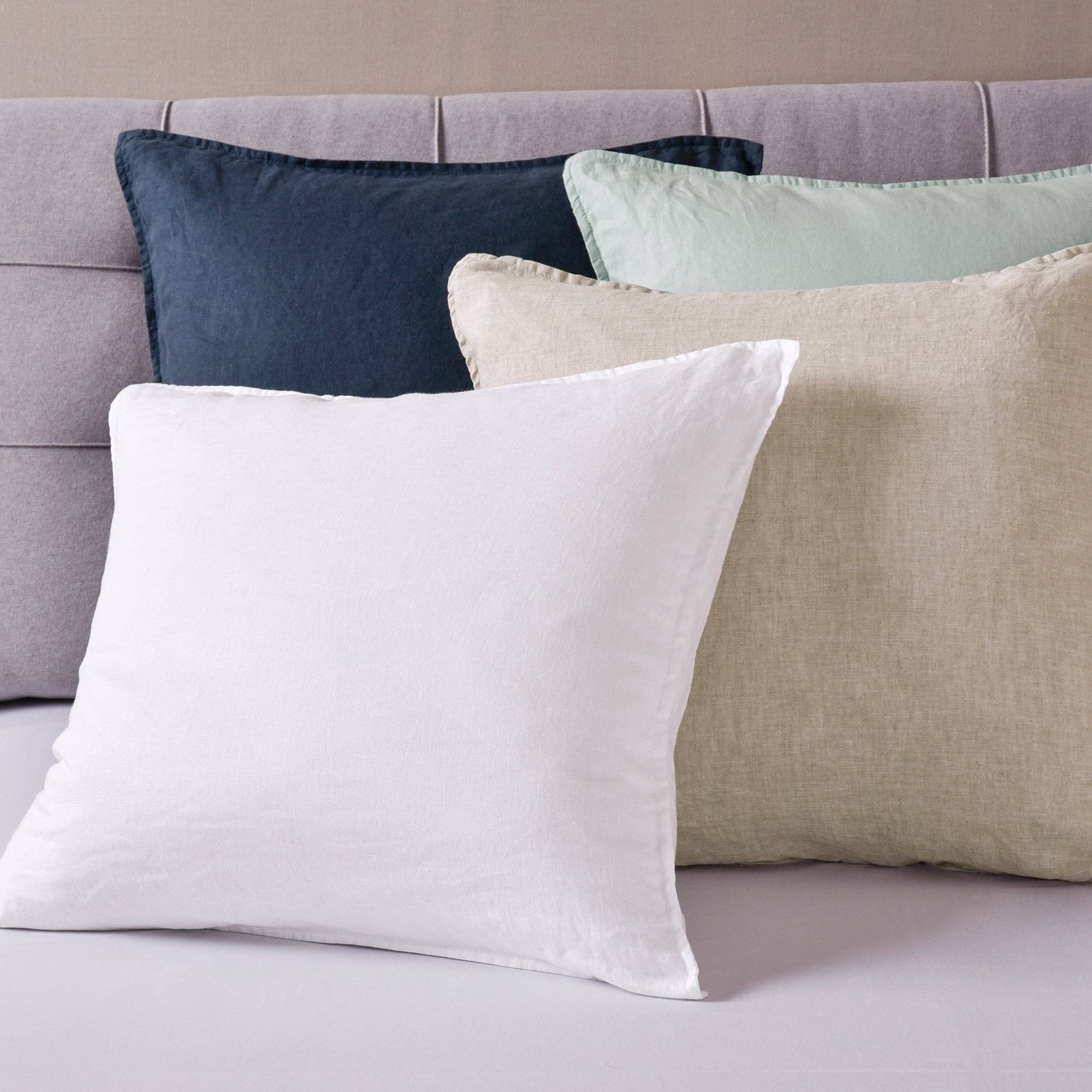 Levtex Home - Wholesale Throw Pillow Cover - French Flax Washed Linen Square Pillow Cover- Set of 221