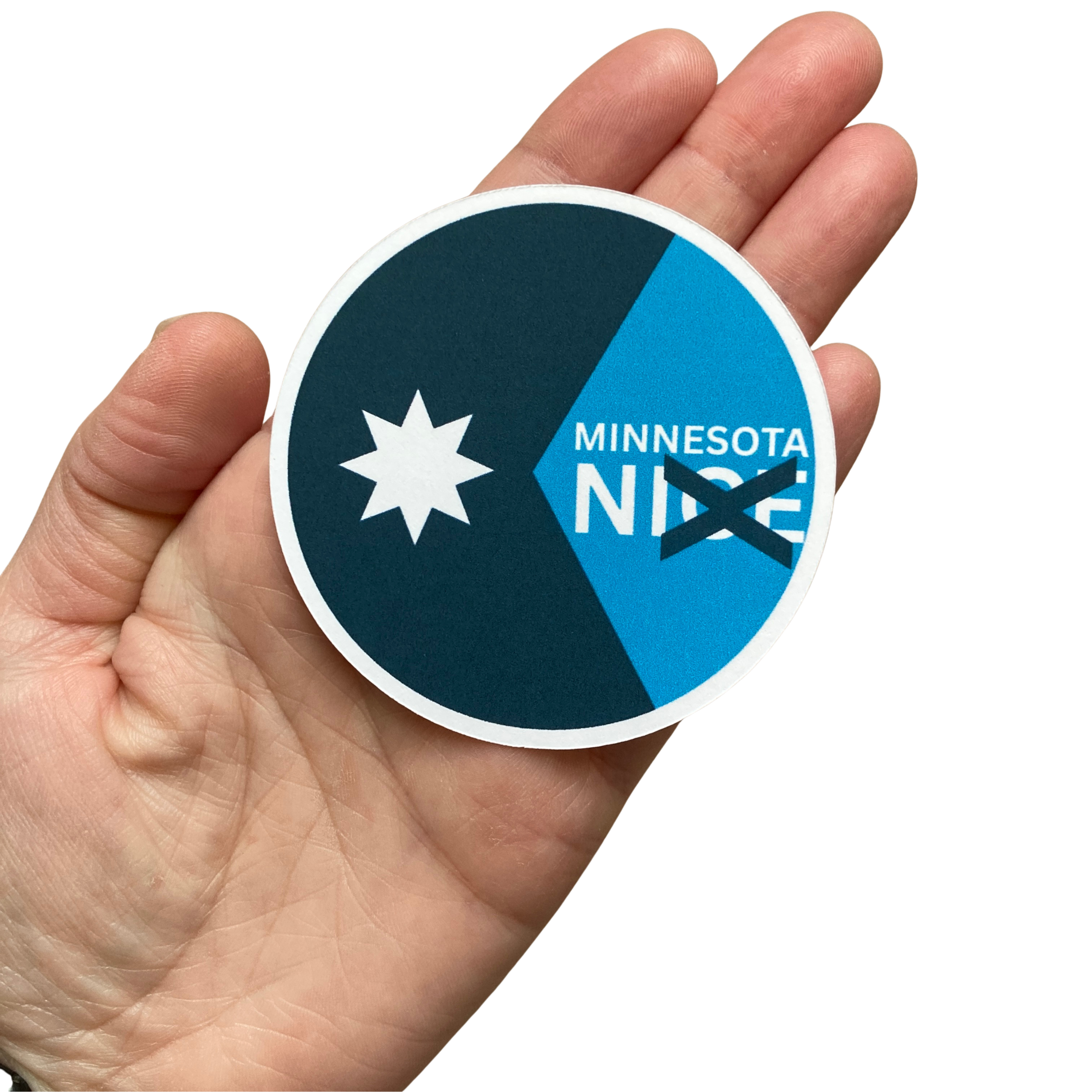 PartyHappier - Wholesale Sticker - Minnesota Nice Anti-ICE Vinyl Sticker1