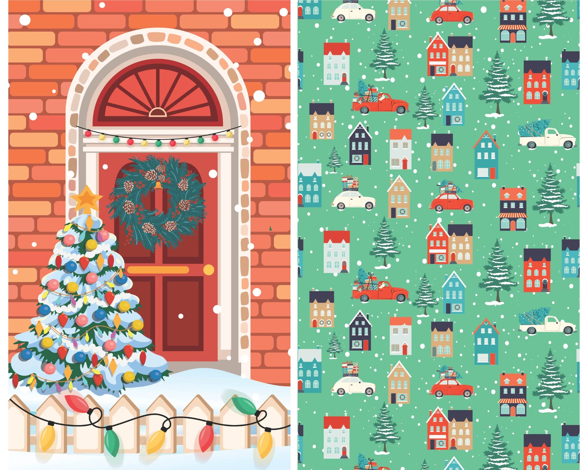 Buzzee - Vente Torchon - NOËL - Serviettes double face10